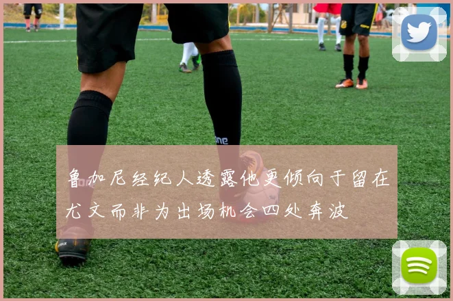 鲁加尼经纪人透露他更倾向于留在尤文而非为出场机会四处奔波
